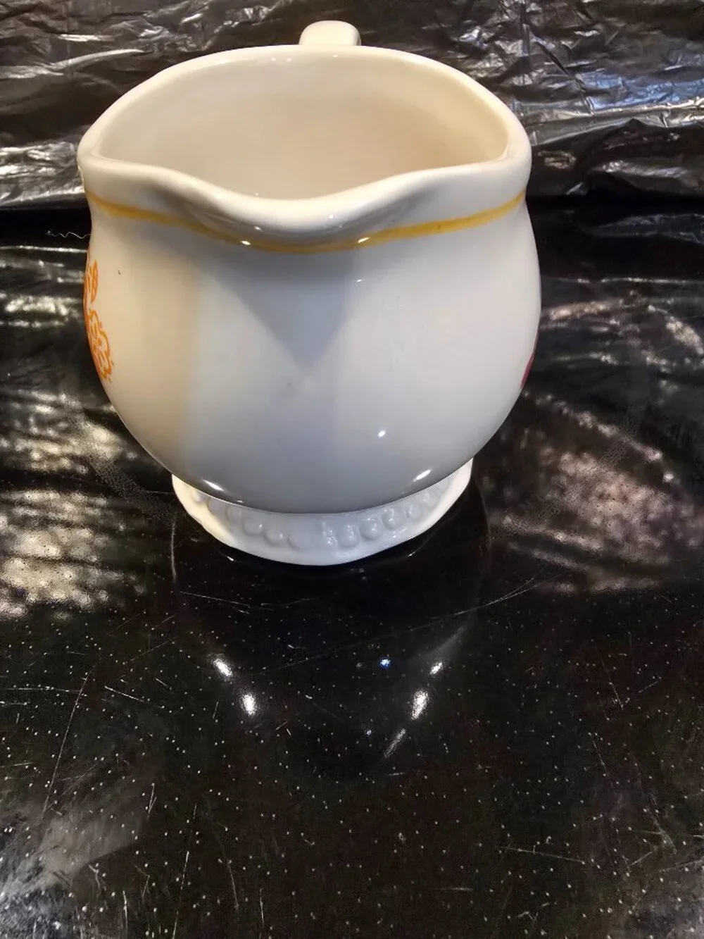 Pioneer Woman Creamer Flea Market Stoneware Floral 3.25